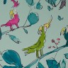 Quentin Blake Cockatoo Aqua Blue